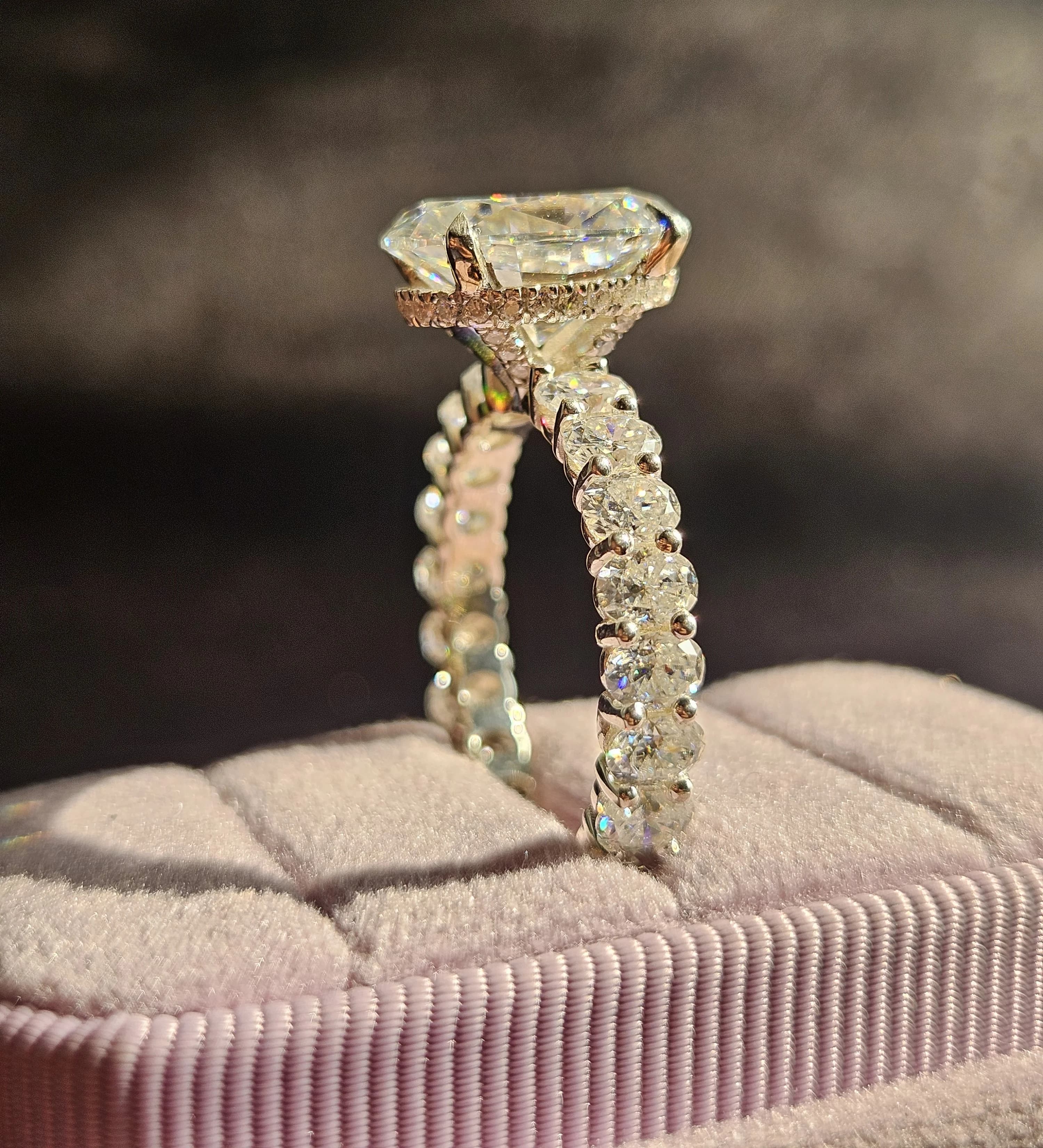 3CT Oval Cut Diamond Ring