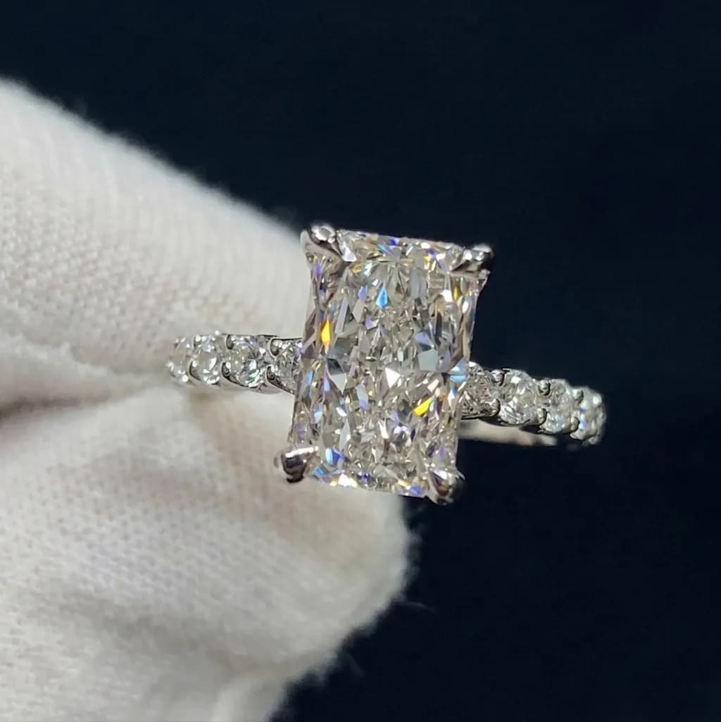 4 CT Radiant Cut Diamond Ring